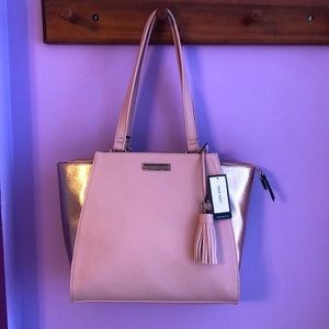 Nine West Side Striped Tote Bag